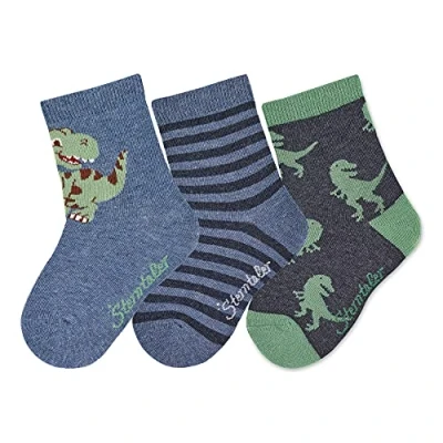 Abbildung von Sterntaler S CKCHEN DINO, 3ERPACK Socken für Kinder, Größe: 25/26, Blau marine