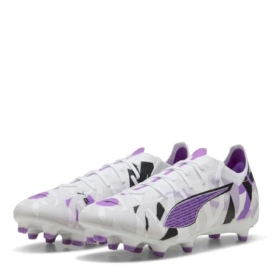 Abbildung von Puma Ultra 5 Match Forever Fußballschuh Nocken, Herren, Größe: 41, White/pure magenta/feather gray/black Schuhe