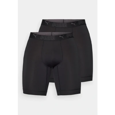 Abbildung von Licence Sport lange Mikrofaser Boxershorts Herren (2er Pack) Black Größe: 5