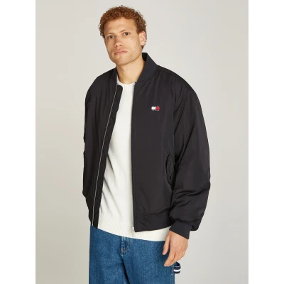 Abbildung von Tommy Jeans Entry Badge Bomberjacke, Herren, Größe: 62, Black