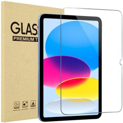 Abbildung von ProCase 1 Stück Schutzfolie für iPad 10. Generation 10,9 Zoll 2022, 9H Gehärtetes Glas 10th Bildschirm Screen Protector Folie Schutzglas Displayschutzfolie Klar