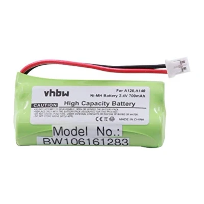 Abbildung von Akku passend für universal Siemens Gigaset A120, NiMH, 2,4V, 550mAh, 1,3Wh