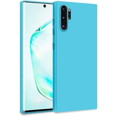 Abbildung von MyGadget Hülle für Samsung Galaxy Note 10 Plus Zweilagige Handyhülle mit Kameraschutz Cover Innenfutter &amp; Silikon außen Türkis