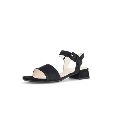 Abbildung von Gabor Damen Riemchensandalen, Frauen Sandalen,Moderate Mehrweite (G),offene Schuhe,Strandschuhe,Sandaletten,schwarz (A.OBL),38 EU / 5 UK