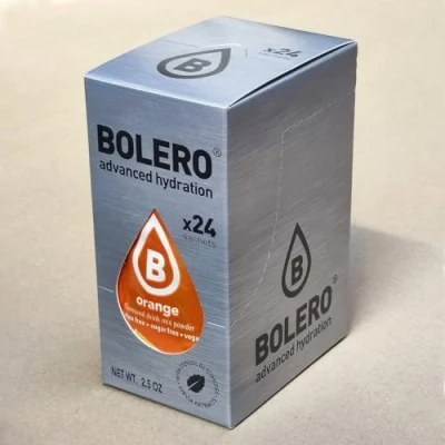 Abbildung von Bolero ORANGE 24x3g Saftpulver ohne Zucker, gesüßt mit Stevia + Vitamin C geeignet für Kinder, Sportler und Diabetiker glutenfrei veganfreundlich Orangengeschmack