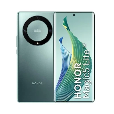 Abbildung von HONOR Smartphone Magic5 Lite 5G, 6 + 128 GB, Snapdragon 695, 120 Hz gebogenes AMOLED Display, 16,9 cm (6,67 Zoll), Dreifachkamera, lange Akkulaufzeit dank 5100 mAh, Dual SIM, Android 12