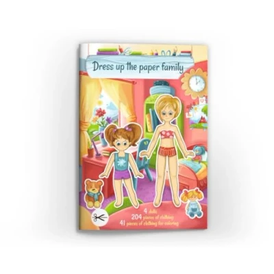 Abbildung von JUNAPACK Anziehpuppe Anziehpuppen zum Ausschneiden Papier Spielbuch mit Kleidungsstücken (1 tlg), aus