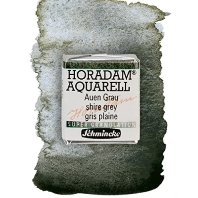 Abbildung von Schmincke HORADAM® AQUARELL, Super Granulation, 14 935 044 Auen Grau, 1/2 Näpfchen, sehr stark granulierende Farbtöne, feinste, supergranulierende Aquarellfarben