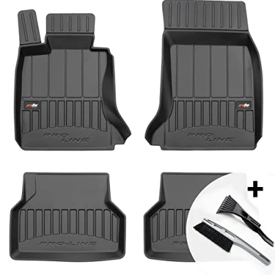 Abbildung von moto MOLTICO 3D Gummimatten Auto Fußmatten Gummi Automatten 4 teilig Set passend für BMW 5er V E60 E61 2003 2010