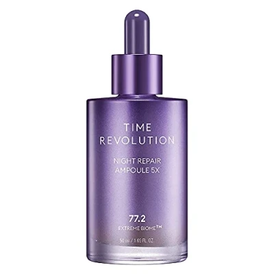 Abbildung von Missha Gesichtspflege Time Revolution Night Repair Ampoule 5X Intensive Nachtpflege gegen Hautalterung, 1 tlg., Extreme Biome Komplex, revitalisierender Multivitaminkomplex
