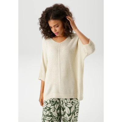 Abbildung von Aniston CASUAL Strickpullover, im ausdrucksvollem Perl Muster NEUE KOLLEKTION