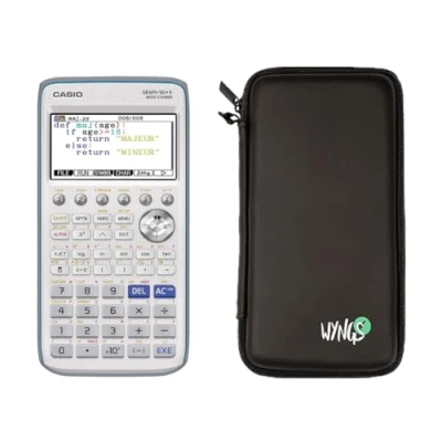 Abbildung von CALCUSO Sparpaket Schwarz mit Grafikrechner Casio Graph 90 + E (Französisch)