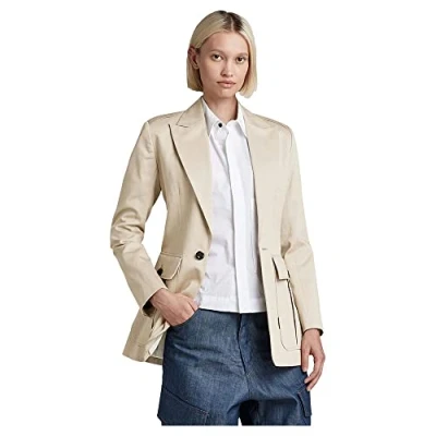 Abbildung von G Star RAW Damen Denim Jacket Blazers Bomber Jacke, Beige, XS