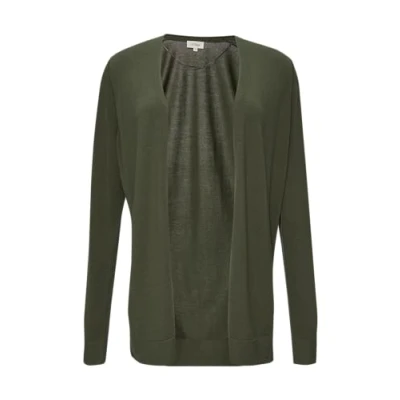 Abbildung von s.Oliver Strickjacke Cardigan aus Viskose Baumwollmix Rippblende