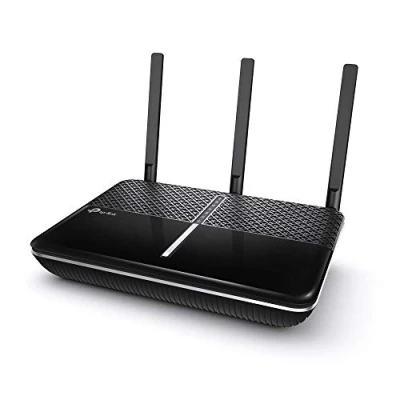 Abbildung von TP Link Archer C2300 Dual Band Wireless MU MIMO (Gigabit WLAN Router 1625Mbit/s (5GHz) + 600Mbit/s (2,4GHz), 4 Gigabit LAN Ports, 1 USB 3.0 Port, Print/Media/FTP/VPN Server) schwarz