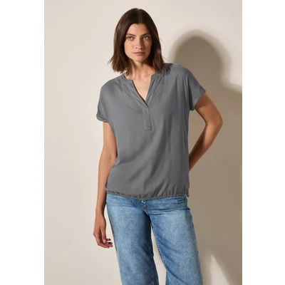 Abbildung von Cecil IN UNI Bluse, Damen, Größe: XL, Grau