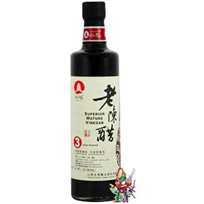 Abbildung von [ 500ml ] Traditioneller schwarzer Shanxi Essig 5% Säure / 3 Jahre gereift reife + ein kleiner Glücksanhänger gratis
