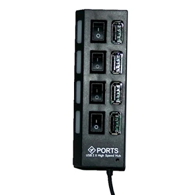 Abbildung von LogiLink® UA0128 USB 2 HUB, 4 Port, mit ein/aus Schalter pro Port