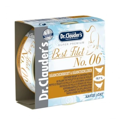 Abbildung von Dr.Clauder’s Best Filet No. 06 Hähnchenbrust &amp; Hähnchenleber 70g