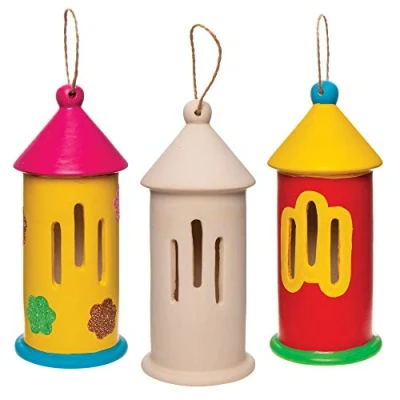 Abbildung von Baker Ross AW408 Schmetterlingshäuschen (2 Stück) Keramik zum Bemalen für Kinder, Ceramic, Mittel