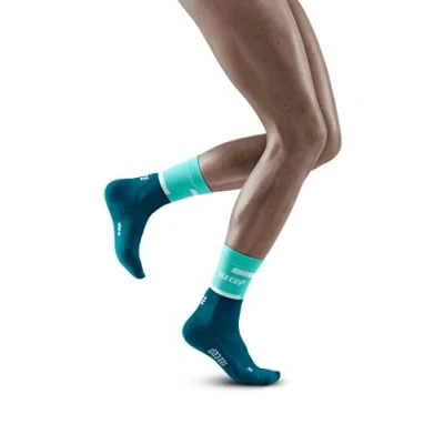 Abbildung von CEP Compression MID CUT THE RUN Sportsocken, Damen, Größe: 38 42, Ocean petrol