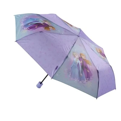Abbildung von Undercover faltbarer Regenschirm Disney Frozen Taschenschirm mit Schutzhülle 94 cm Durchmesser Leichtgewicht und ideal für Kinderhände
