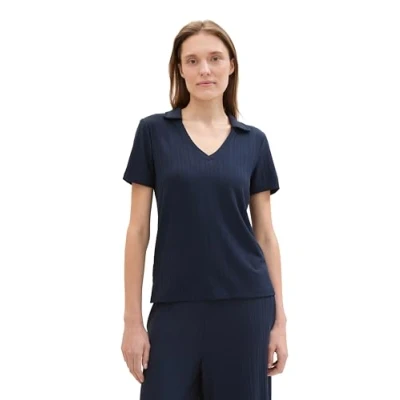 Abbildung von TOM Tailor Poloshirt, Damen, Größe: XXL, Sky captain blue