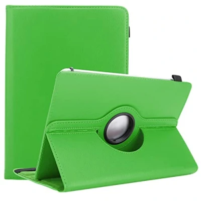 Abbildung von Cadorabo Hülle kompatibel mit Lenovo Tab M10 (TB X505F) Nicht für HD, FHD, FHD Plus, HD2 Tablethülle 360 Design aus Premium Kunst Leder Flip Cover in Grün