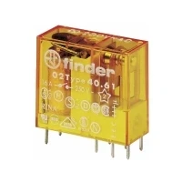 Abbildung von FINDER Leiterplattenrelais 16A, 1CO, 230VAC Spule. 5 mm. Stiftabstand. Kontaktmaterial. AgCdO