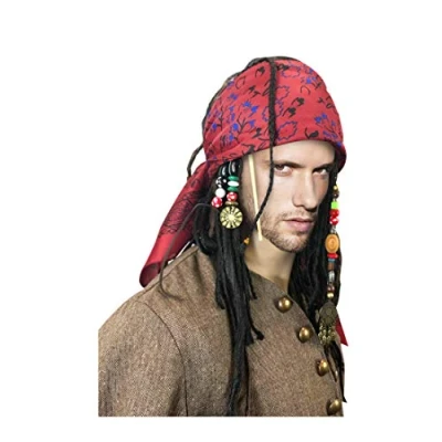 Abbildung von costumebase Exakte Perücke mit Bandana Dreadlock DLX Jack Sparrow Kostüm