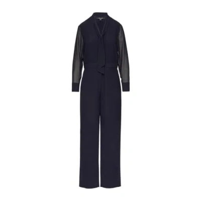 Abbildung von comma MIT Weiten Jumpsuit, Damen, Größe: 34, Navy
