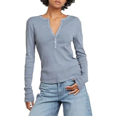Abbildung von G STAR Langarmshirt Deep v slim mit Knopfverschluss