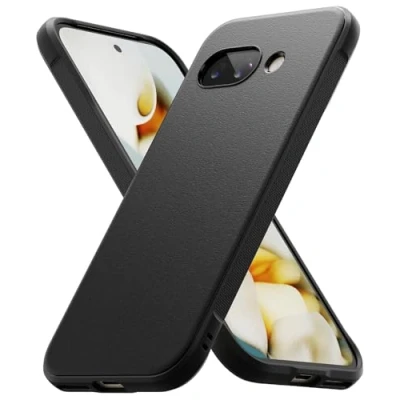 Abbildung von Ringke Onyx Kompatibel mit Google Pixel 9a Hülle, [Fester Griff] rutschfest Elegantes Design Passgenaue TPU Stoßfest Kratzfest Einzigartige Textur HandyHülle Black