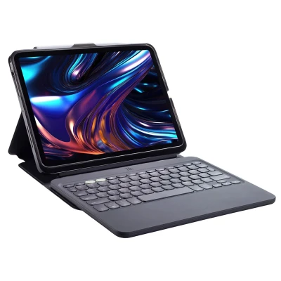 Abbildung von Pro Keys 2 QWERTZ Keyboard Klapphülle für das iPad 11 (2024) M4 Schwarz Hülle mit englischer Tastatur [QWERTY] Bookcase