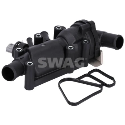 Abbildung von SWAG 33 11 1778 Kühlwasserthermostat 82C mit Dichtung Sensor Gehäuse FORD: KA Schrägheck