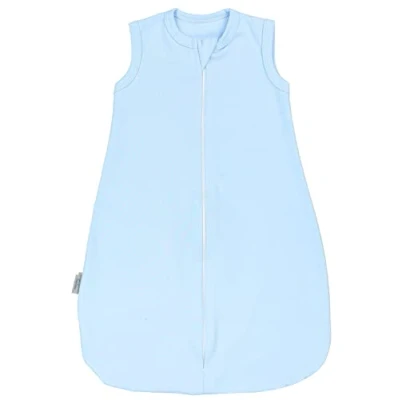 Abbildung von TupTam Sommerschlafsack Baby Schlafsack OEKO TEX zertifizierten Materialien 0.5 TOG Unisex, Farbe: Hellblau, Größe: 86 92