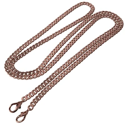 Abbildung von EAZY CASE Schulterriemen für Tasche Metall Wechselband Taschen Riemen, Taschenband zum Wechseln, Umhängeband schmal Rosé