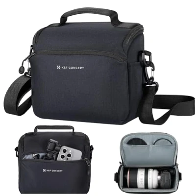 Abbildung von K&amp;F Concept Kamera Rucksack Kameratasche, SLR Taschen Umhängetasche, Camera Bag Liner Tasche, Fototasche für Fotografen Geeignet den täglichen Gebrauch