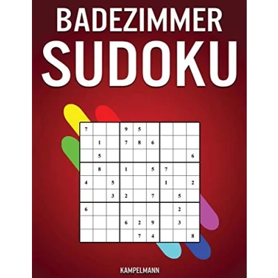 Abbildung von Badezimmer Sudoku: 300 Sudokus mit Lösungen (leicht, mittelschwer, schwer) für Badezimmerleser auf der Toilette