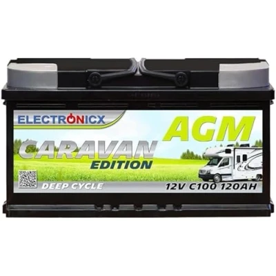 Abbildung von Wohnwagen AGM Batterie 120Ah 12V, Solarbatterie Mover, Camping Wohnmobil, Solaranlage, Versorgungsbatterie, Boots &amp; Bootsbatterie 12V 120 Ah