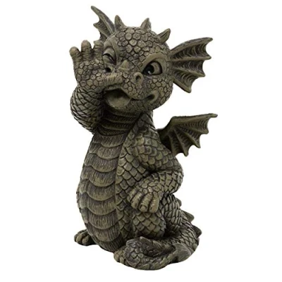 Abbildung von MystiCalls Dekofigur Glücksdrache Gartendrache klein Garten Dekoration Drache Fantasy (1 St), Sammelfigur, Sammlerfigur, Designerfigur, Dekofigur, Dekorationsobjekt