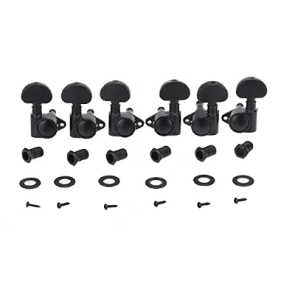 Abbildung von Musiclily Ultra 3L3R Roto Style Geschlossen Gitarre Mechaniken für Les Paul LP SG E oder Akustikgitarre, Schwarz