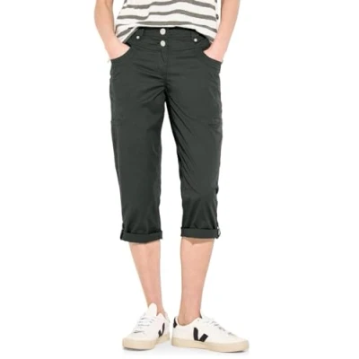 Abbildung von Cecil 3/4 Papertouch Shorts, Damen, Größe: 29x22, Grün