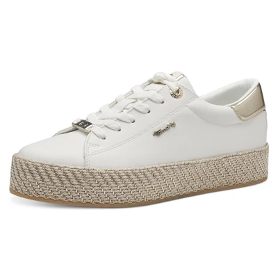 Abbildung von Tamaris Sneaker low, Damen, Größe: 38, White/gold Schuhe