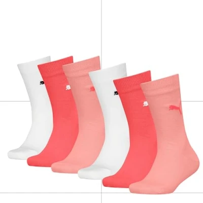 Abbildung von Puma EASY Rider KIDS Unisex 6 PACK Socken für Kinder, Größe: 39 42, Pink combo