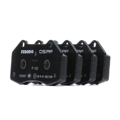 Abbildung von FERODO RACING FDS1667 Bremsbelagsatz ABARTH: 500 / 595 695 Schrägheck, 500C 595C 695C Cabrio, Punto Evo, RENAULT: CLIO 3, MEGANE 2