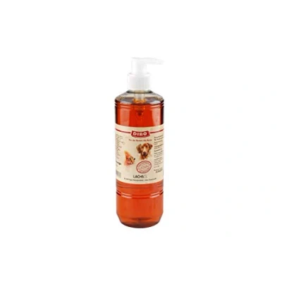 Abbildung von DIBO Lachsöl Für Hunde und Katzen 500ml mit Pumpspender Reich an Omega 3 &amp; 6 Fettsäuren gesundes Fell Haut Hundefutter, Barf, B.A.R.F.