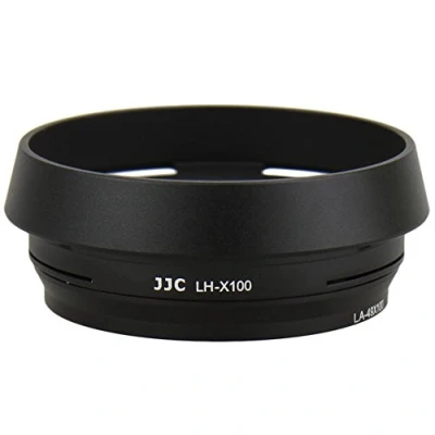 Abbildung von JJC LH JX100 Schwarz Gegenlichtblende (Sonnenblende, Streulichtblende) inkl. Adapterring für Fujifilm FinePix X100 X100S X100T ersetzt