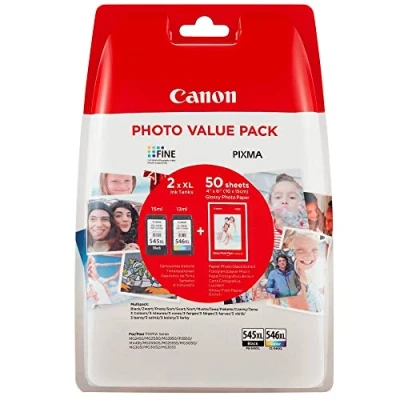Abbildung von Canon PG545XL/CL546XL + GP 501 Fotopapier