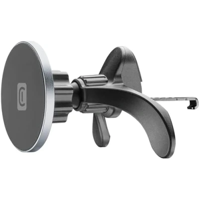 Abbildung von cellularline Touch Mag Air Vents Magnetische Auto Smartphone Halterung zur Befestigung an den Lüftungsschlitzen MagSafe System kompatibel 360 Grad Drehung